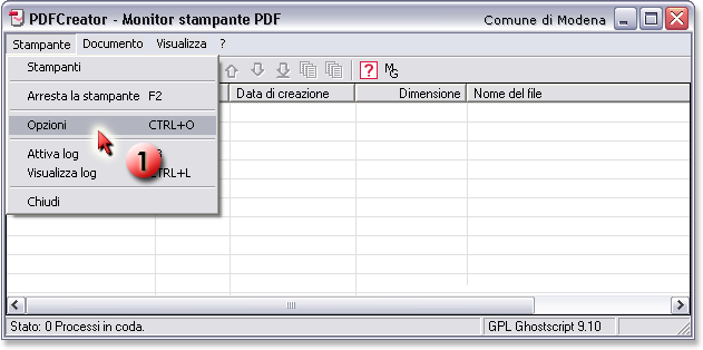 PDFCreator Monitor Stampante PDF