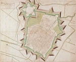 Pianta della città di Modena co' suoi scoli sotterranei - Domenico Vandelli - novembre 1743