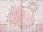 Pianta della città e fortezza di Modena, 1752